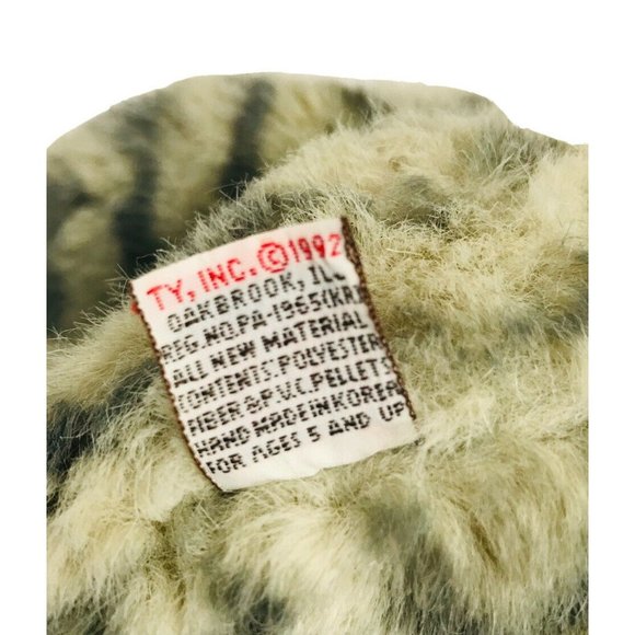 Ty Rare Plush MITTENS the Cat Style #1118 2nd Generation Hang Tag 1992 VINTAGE - Picture 7 of 9